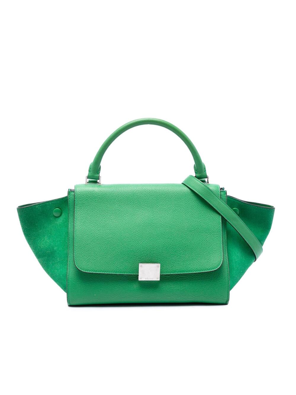 Celine Small Leather Trapeze Satchel #376353C56B